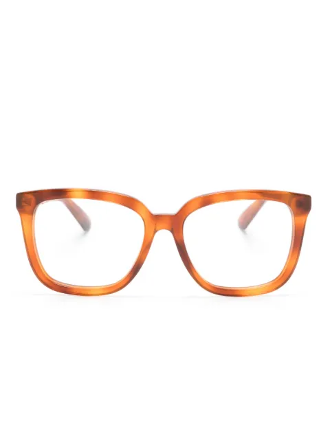 Gucci Eyewear tortoiseshell square-frame glasses Brown GG1319O002