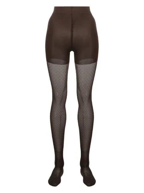 Wolford Control Dots stretch tights Brown 14984