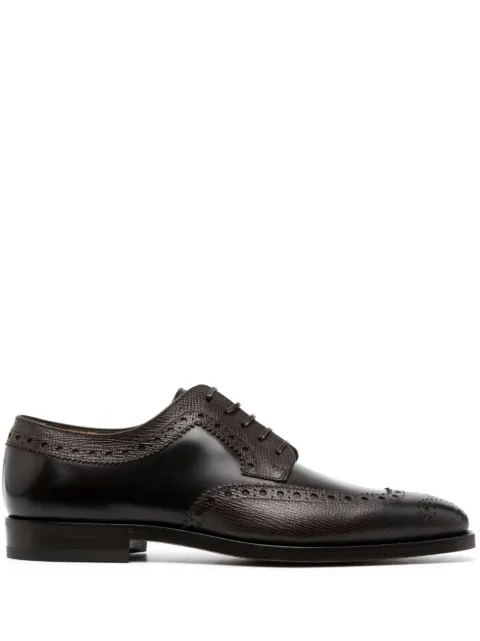 Ferragamo Western-style leather derby shoes Brown 762390
