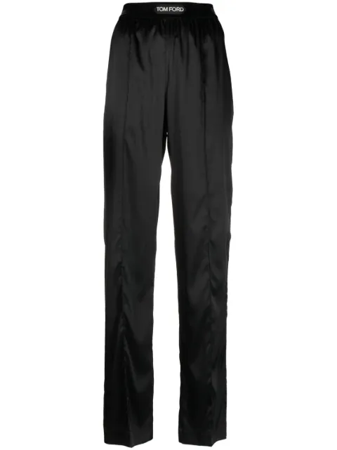 TOM FORD satin pyjama trousers Black PAW397FAX881