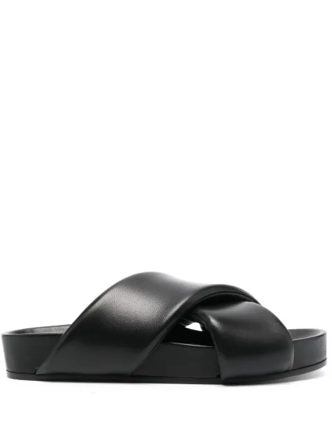 Jil Sander crossover-strap leather sandals Black J32WP0001P5810