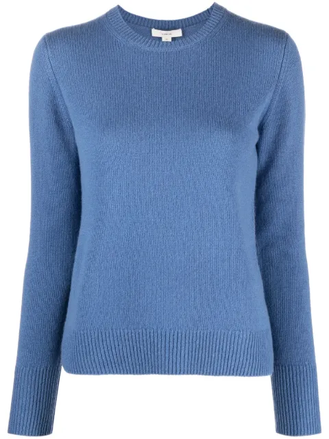 Vince long-sleeve crew-neck jumper Blue V957479434
