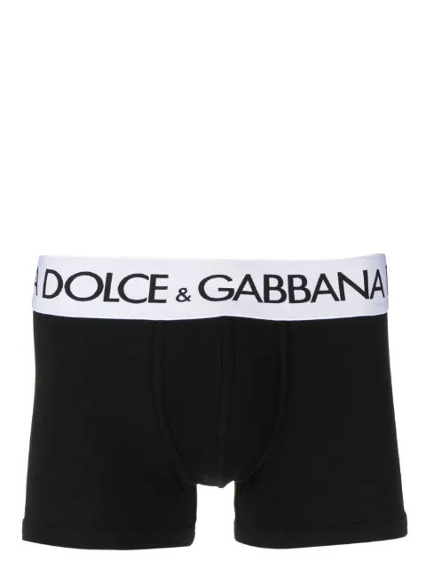 Dolce & Gabbana logo-waistband stretch boxers Black M4B97JONN97N0000