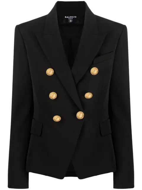 Balmain 6-Buttons double-breasted blazer Black BF1SG008WC09