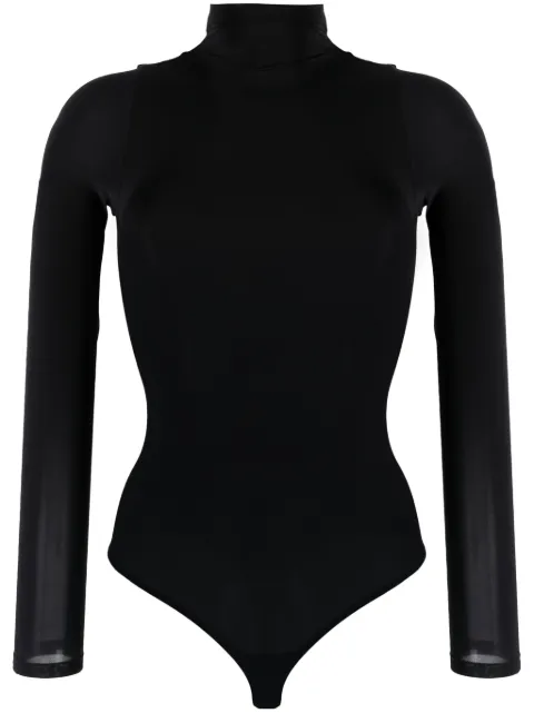 Wolford Buenos Aires String semi-sheer bodysuit Black 78313