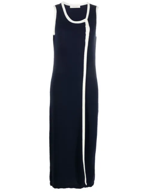 Giuliva Heritage Lisa cotton-blend midi dress Blue THELISADRESS