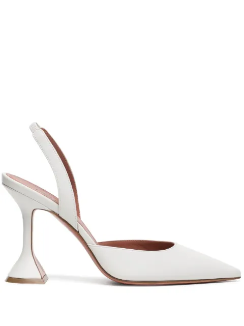 Amina Muaddi Holli slingback pumps White HOLLISLING