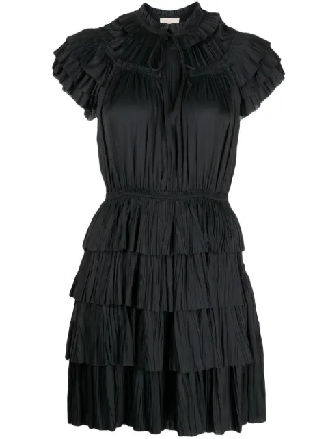 Ulla Johnson Vesna ruffled mini dress Black PF230162