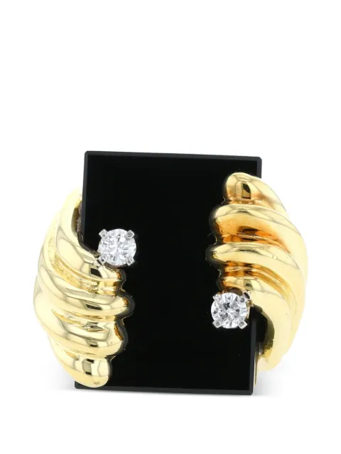 Cartier 1970s diamond and onyx ring Gold 397868