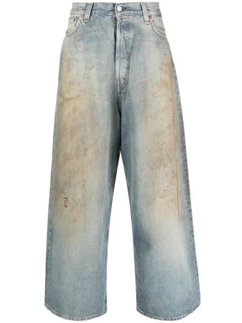 Acne Studios 2023 super baggy fit jeans Blue C00054
