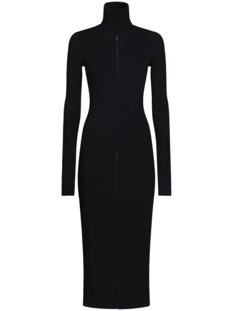 Marni roll-neck ribbed midi dress Black ABMD0176Q0UFV217