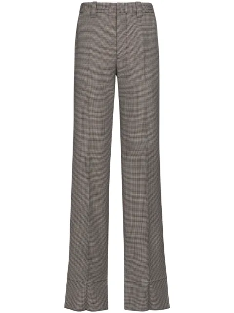 Marni houndstooth-pattern straight-leg trousers Black PAMA0419U0UTWA03