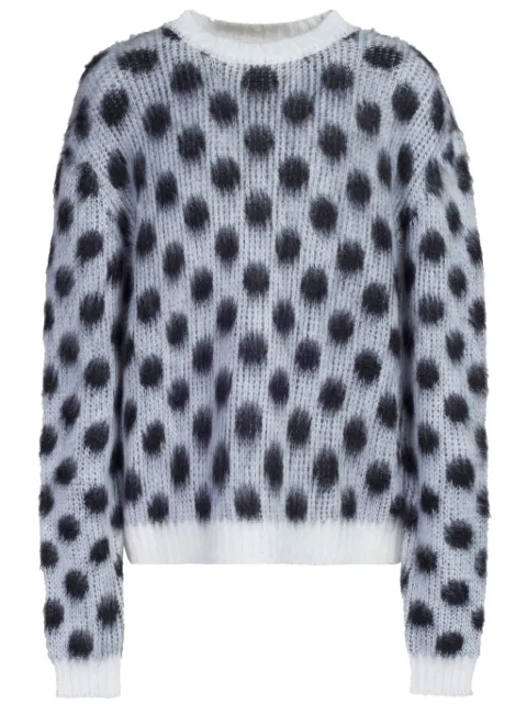 Marni polka-dot intarsia jumper Black GCMG0352Q1UFU160