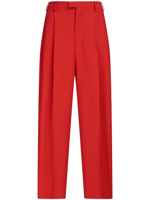 Marni Tropical tailored wool trousers Red PAMA0449U0TW839