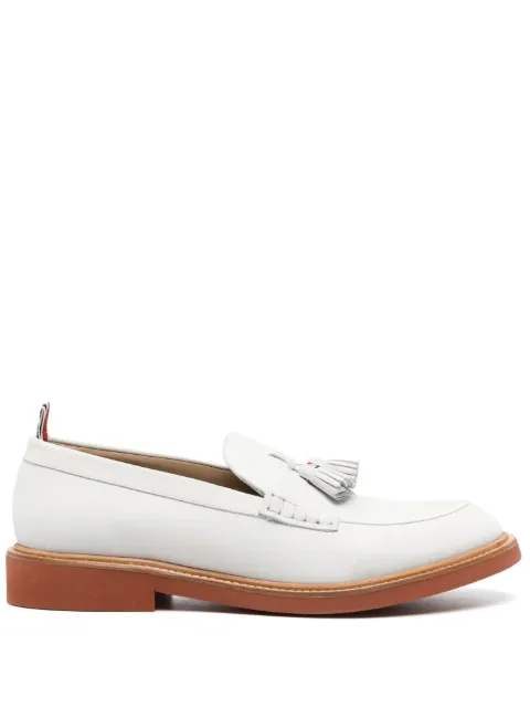Thom Browne tasselled leather loafers White MFL111AL0037