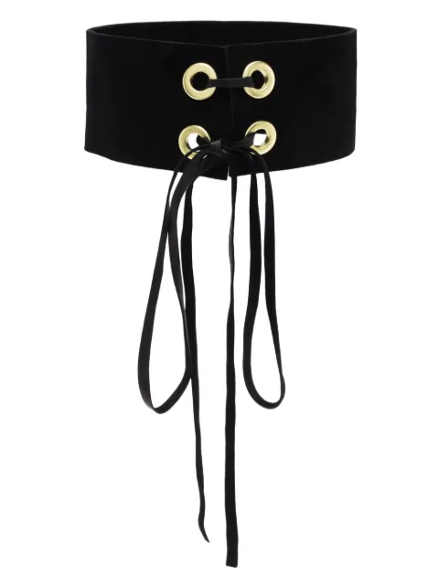 Manokhi Mira 4 leather chocker necklace Black MANO116A361MIRA5