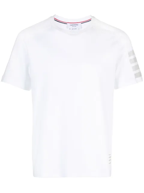 Thom Browne Milano cotton 4-Bar tee White MJS246A07323
