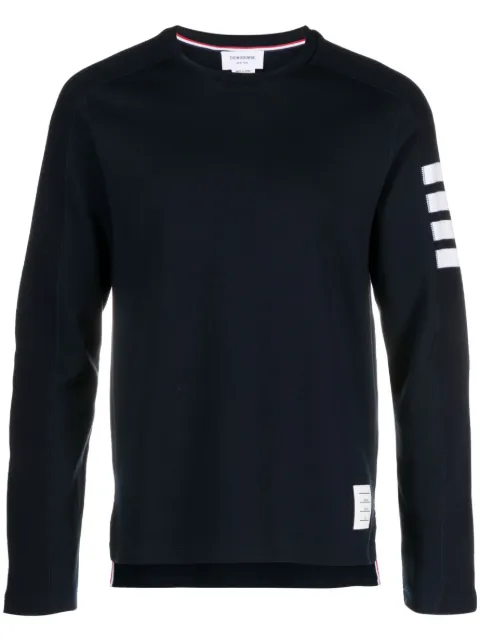 Thom Browne milano cotton 4-Bar long-sleeve tee Blue MJS245A07323