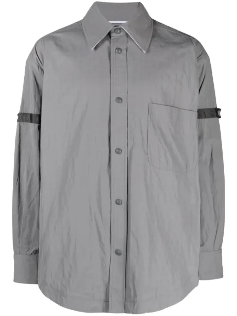 Thom Browne button-fastening shirt jacket Grey MJO165OF0496