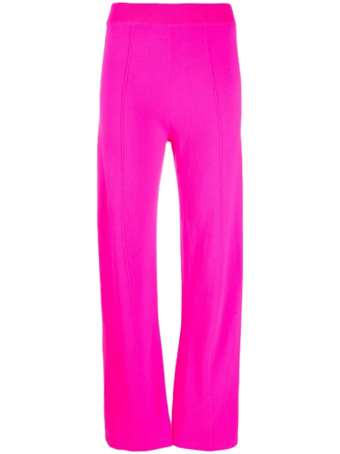 Chinti & Parker fine-knit wide-leg track pants Pink KPS2326HOTPINK