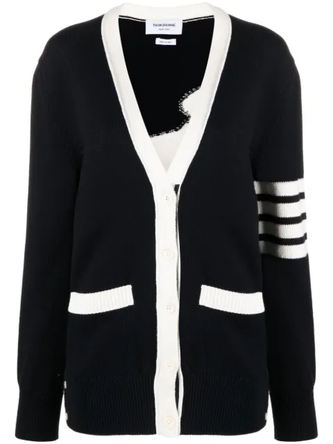Thom Browne 4-Bar Stripe cardigan Blue FKC564AY3017