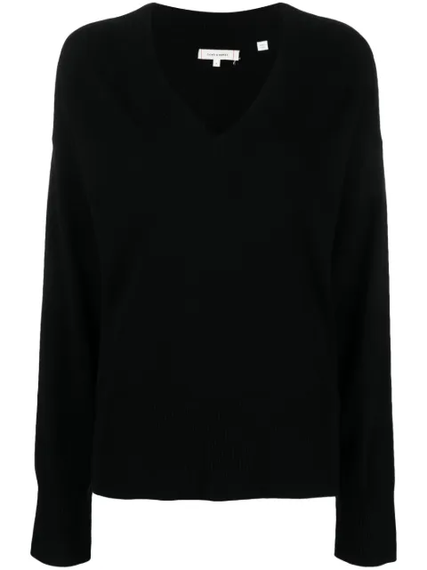 Chinti & Parker V-neck knitted jumper Black KAW2383