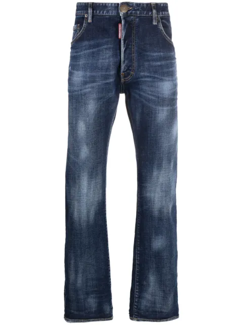 DSQUARED2 low-rise straight-leg jeans Blue S74LB1381S30664