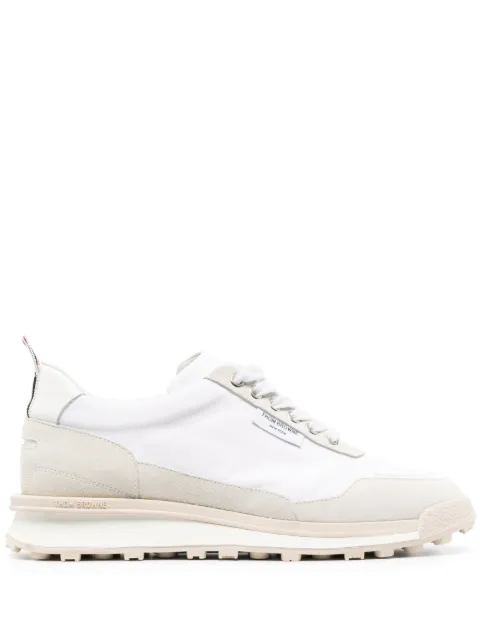 Thom Browne Alumni panelled lace-up sneakers White FFD133AF0488