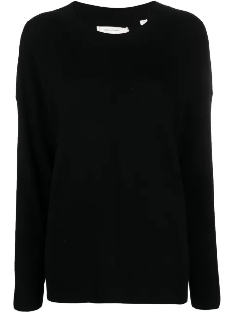 Chinti & Parker long-sleeve fine-knit sweater Black KPS2322