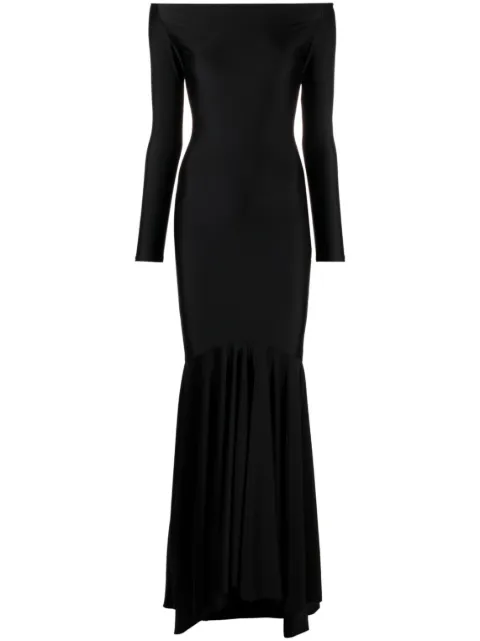 Atu Body Couture off-shoulder flared gown Black AT23259