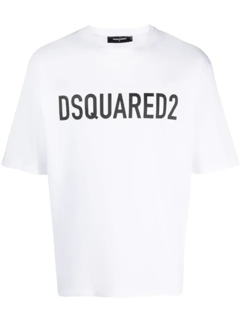 DSQUARED2 logo-print cotton T-shirt White S74GD1197S24321