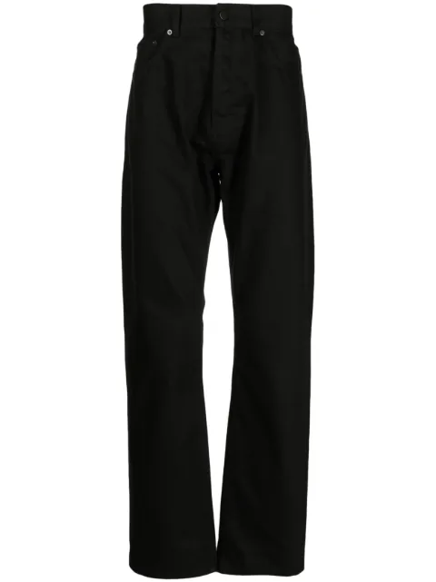 FEAR OF GOD ESSENTIALS high-waisted straight-leg jeans Black 130SP234110F