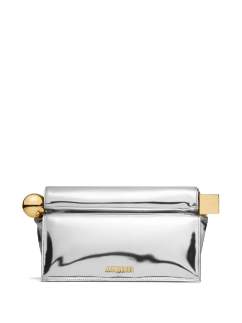Jacquemus Rond Carré clutch bag Silver BAW00356AW00330