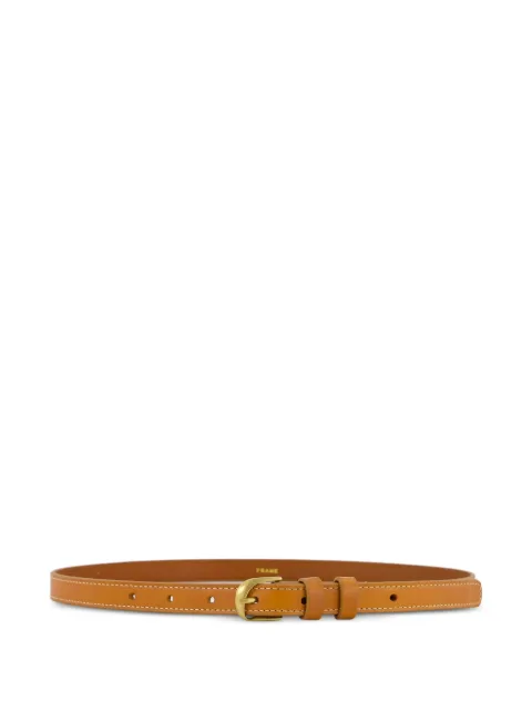 FRAME twist-buckle leather belt Brown LWBT0346