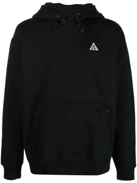 Nike ACG embroidered-logo hoodie Black DZ3392