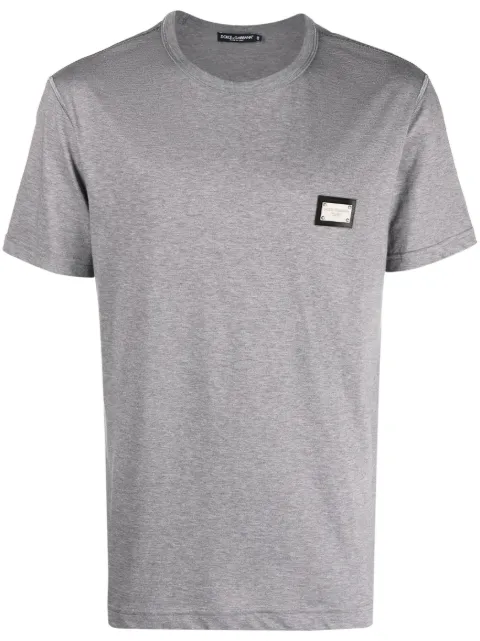 Dolce & Gabbana DG Essentials round-neck T-shirt Grey G8PT1TG7F2I