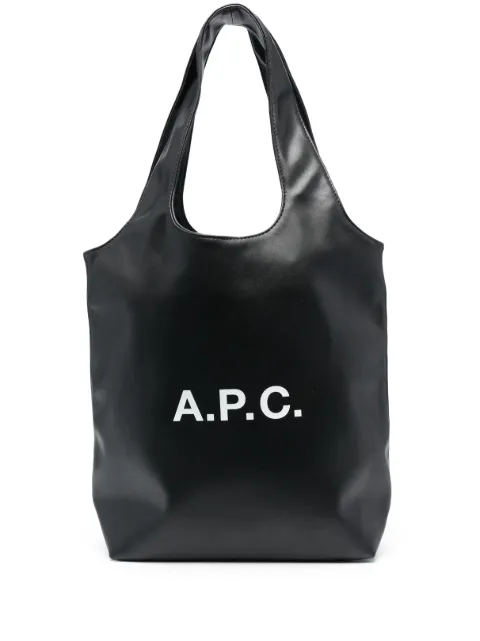 A.P.C. Ninon logo-print tote bag Black PUAATM61861LZZ