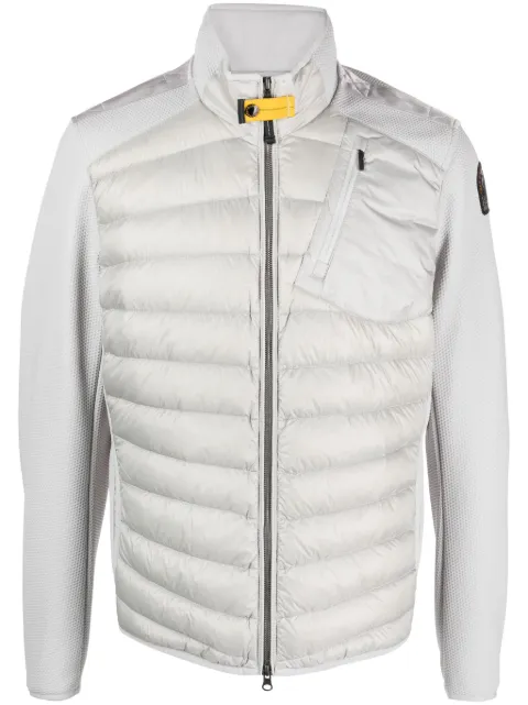 Parajumpers logo-patch padded jacket Grey 23WPMHYWU01P