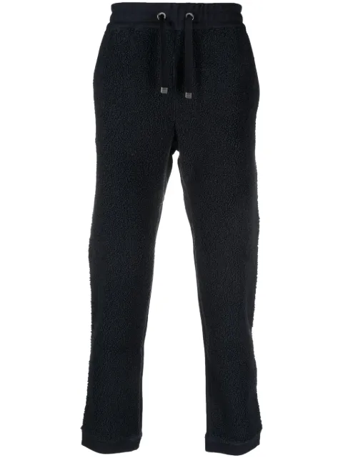 Parajumpers drawstring faux-shearling track pants Blue 23WPMPAPF04