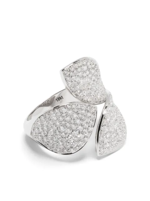Pasquale Bruni 18kt white gold and diamond Giardini Segreti ring Silver 15171B
