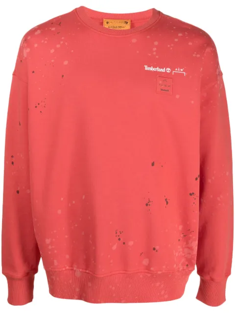 A-COLD-WALL* x Timberland crew-neck sweatshirt Red TB0A6PGW852