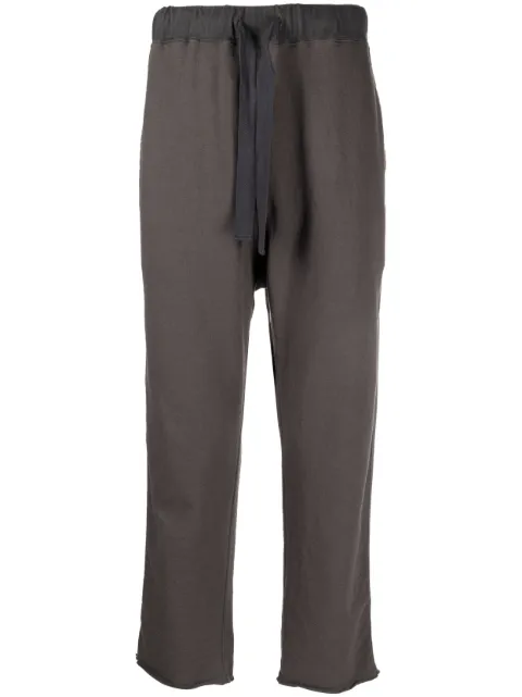 White Mountaineering drawstring cotton track pants Grey WM2371504