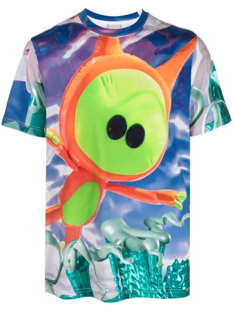 Perks And Mini Marpi-print organic cotton T-shirt Green 1496MRPI