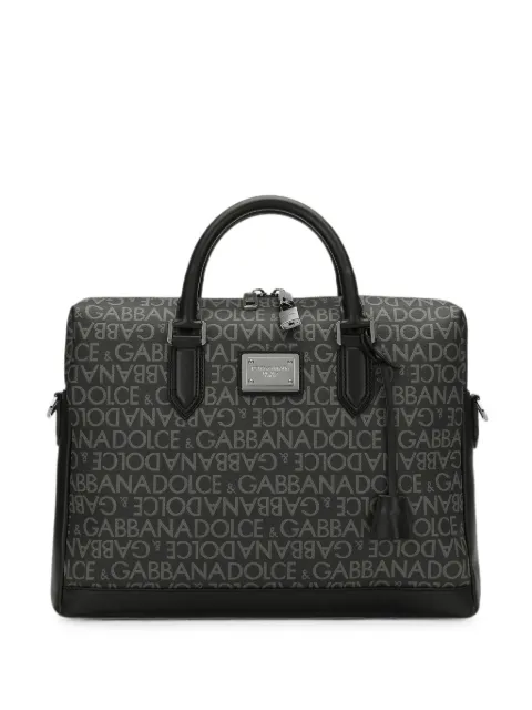 Dolce & Gabbana logo print laptop case Black BM1590AJ705