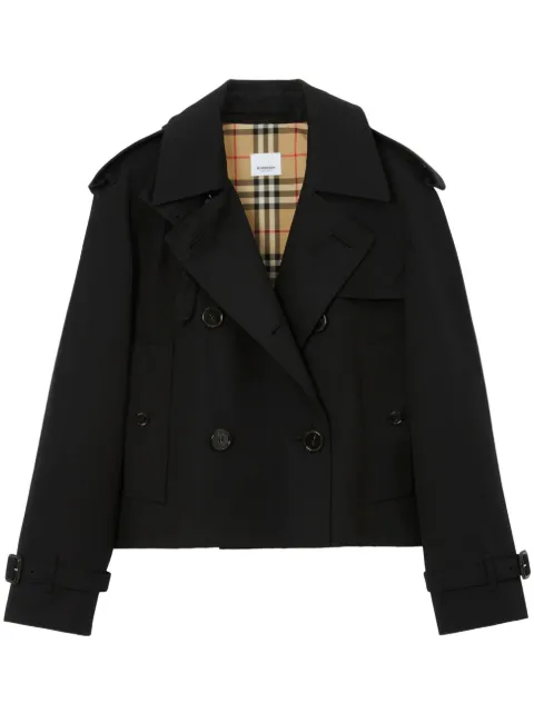 Burberry Mayfair cropped trench coat Black 8072849