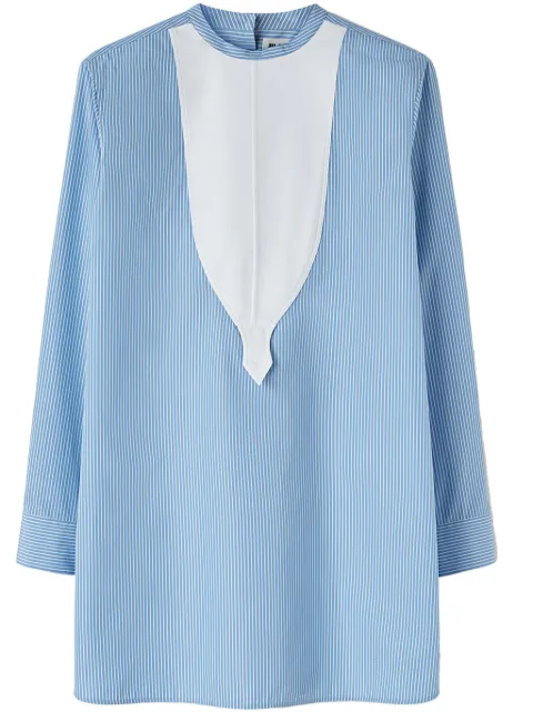 Jil Sander striped cotton blouse Blue J05DL0106JTN237