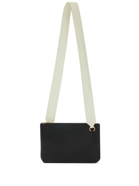 Jil Sander Link LG logo-strap leather crossbody bag Black J08WG0022P4845001