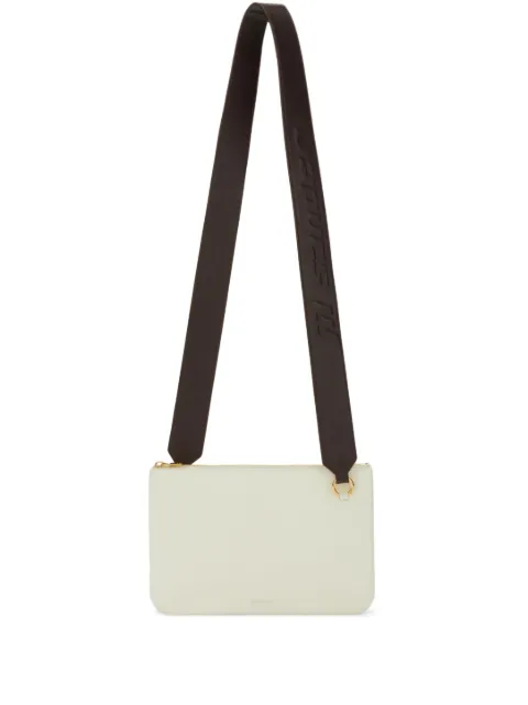 Jil Sander Link LG logo-strap leather crossbody bag White J08WG0022P4845
