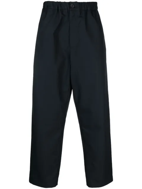 Jil Sander elasticated straight-leg trousers Blue J47KA0016J45039