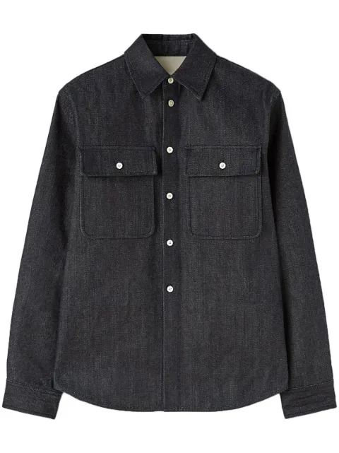 Jil Sander spread-collar denim shirt Blue J04DL0101J45041